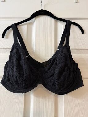 Elomi Black Lace Underwire Swim Top